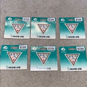 Vintage math fun girls scout badges